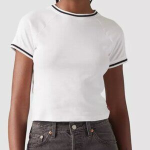 Levi's® Women's Short Sleeve Cropped Oracle Ringer T-Shirt